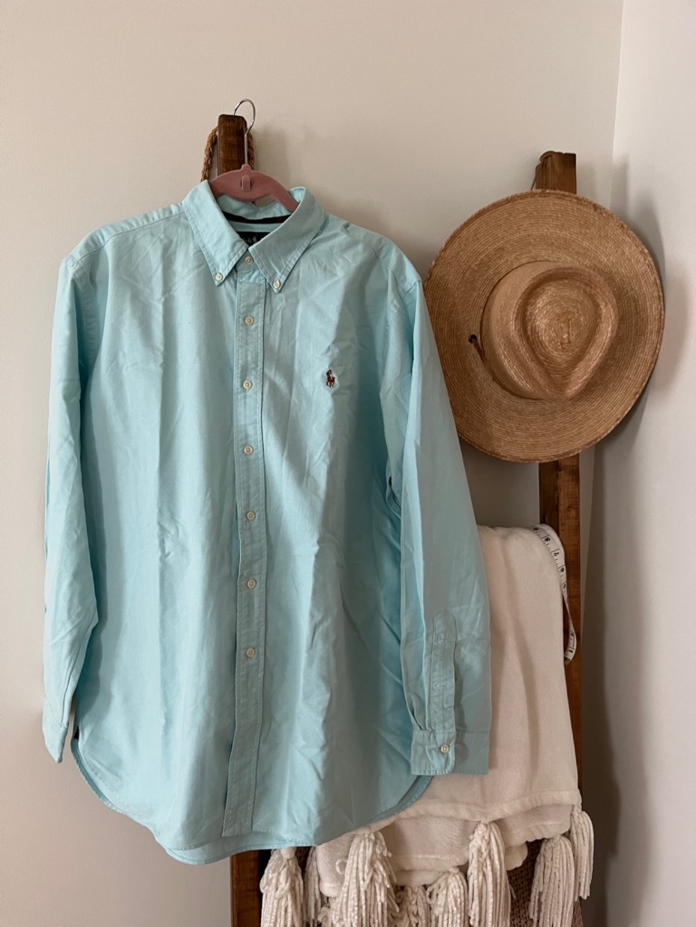 Ralph Lauren Light Blue Classic Button-Down Shirt